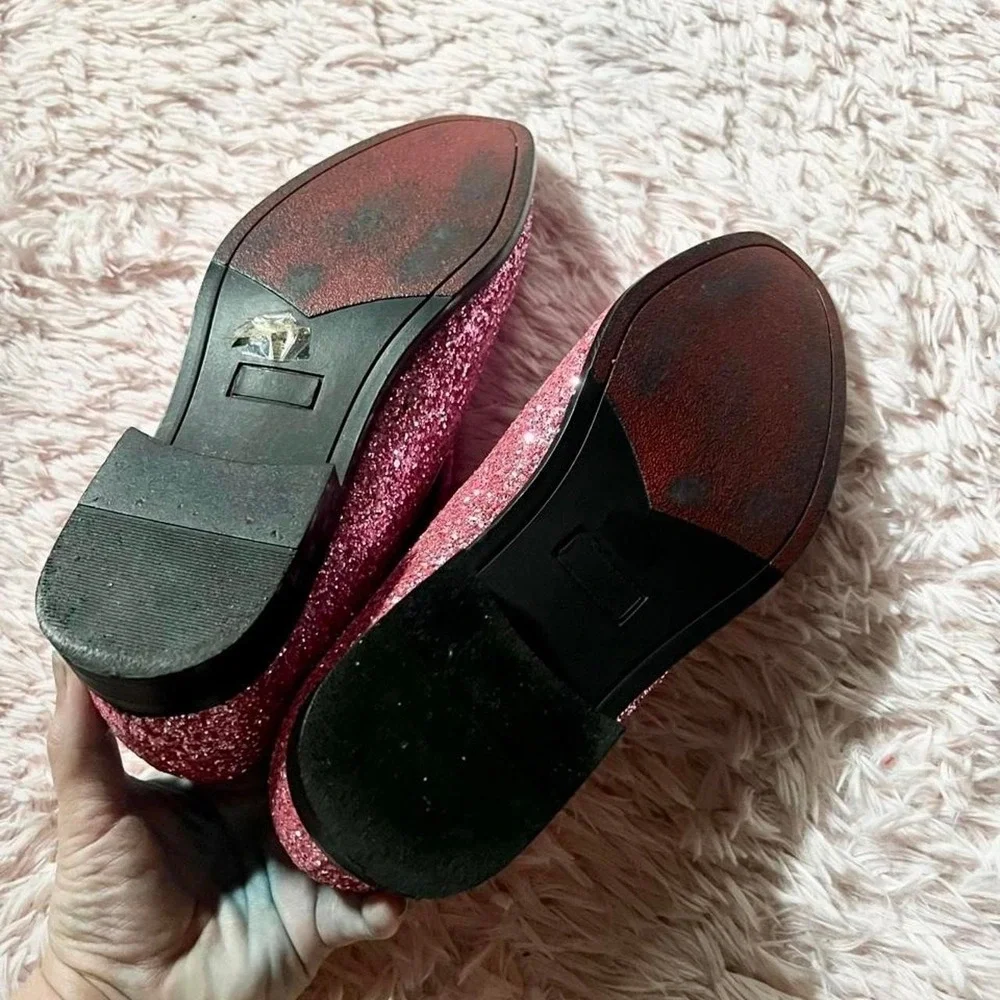 Vintage Enzo Romeo Sparko 04 Slip On‎ Glitter Loafer Mens 9.5 Statement Glamour